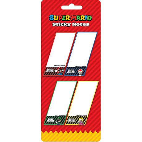 Foglietti Adesivi Super Mario 4 Colori
