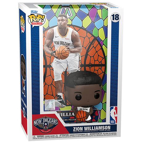 Funko Pop! Trading Cards: New Orleans Pelicans – Zion Williamson (Mosaic) 18 61493