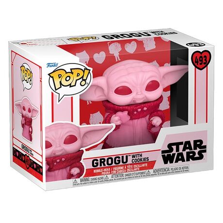 FUNKO POP Star Wars Valentines S2 Grogu w/Cookies 493 60124