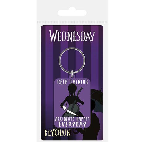 Wednesday Accidents Happen Every Day Keychain RK39491C