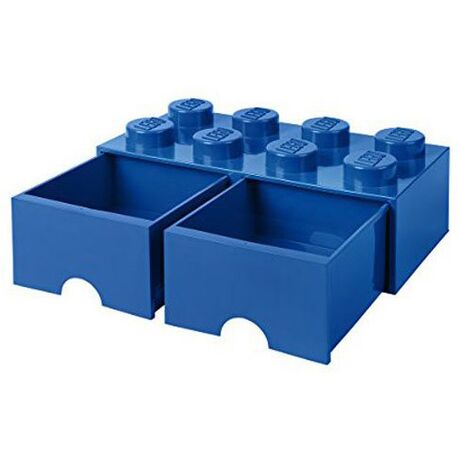 LEGO Brick 8 Drawer Blue Container RCL BD8 BL