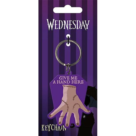 Wednesday Give Me a Hand Here Keychain RK39476C