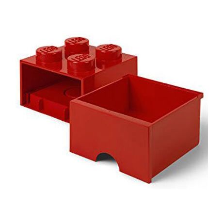 LEGO Brick 4 Drawer Red Container RCL BD4 RD