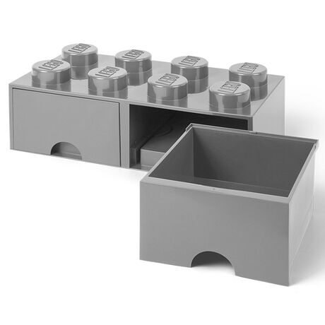 LEGO Brick 8 Drawer Gray Container RCL BD8 GY