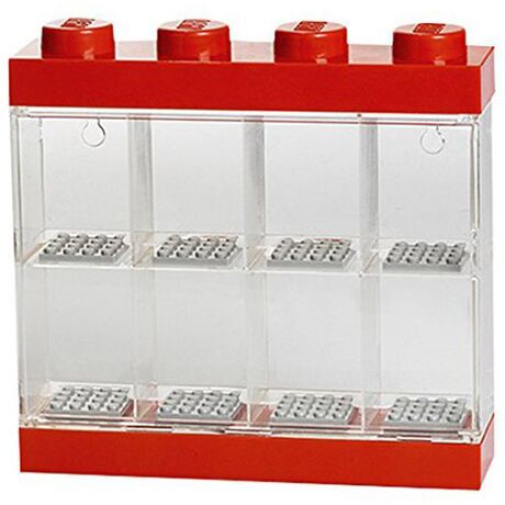 LEGO Minifigure Display 8 Slots Red RCL MDC8 RD