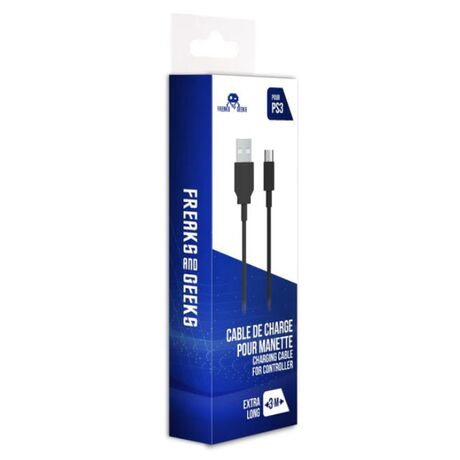 FREAKS PS3 Cavo di Ricarica da USB-A a Mini USB 3m