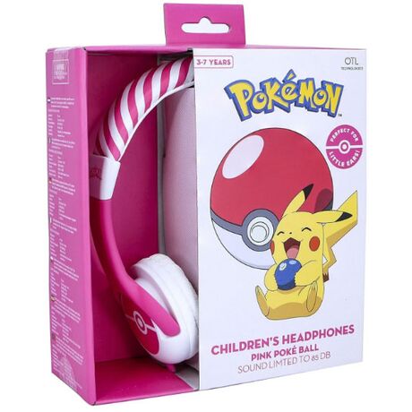 OTL Cuffie Core Pokemon Pink Pokeball