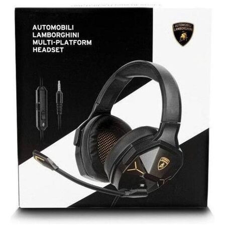 LAMBORGHINI Cuffie Wired con Microfono Nere