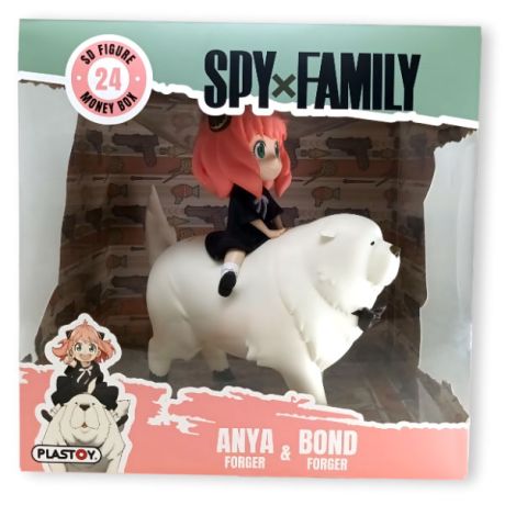 PLASTOY Salvadanaio Spy x Family Anya & Bond Forger 80206