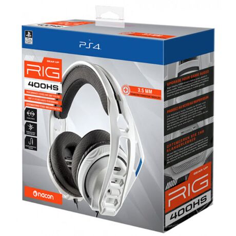 NACON PS4 Cuffie Wired Gear Up RIG 400HS White