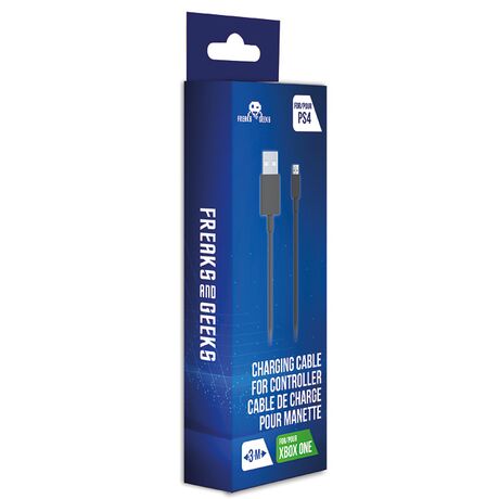 FREAKS PS4/XONE Cavo di Ricarica da USB-A a Micro USB 3m