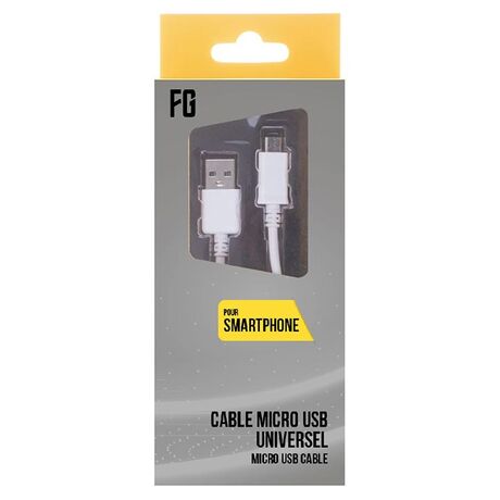 FREAKS Cavo di Ricarica da USB-A a Micro USB Bianco 1m
