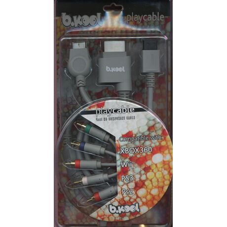 X360 WII PS3 PS2 PLAYCABLE 4IN1 BKOOL