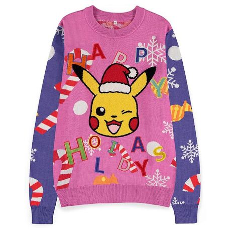 Christmas Sweater Pokemon Pikachu Patched L KW575772POK-L