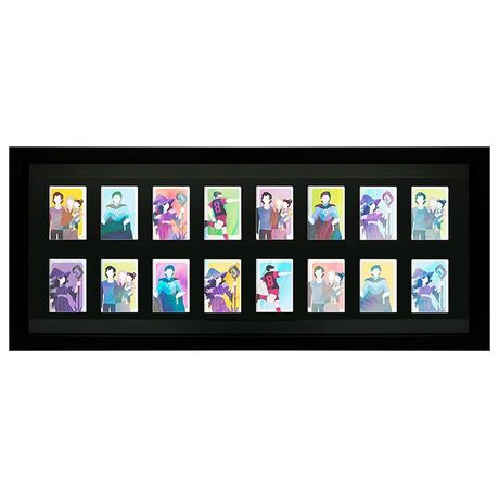 Cornice Esposizione Trading Card Nera 16 Posti