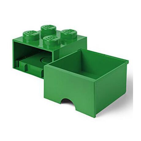LEGO Brick 4 Drawer Green Container RCL BD4 GR