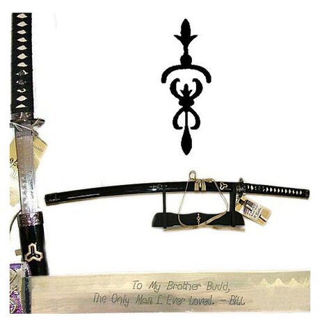 Katana Non Affilata Kill Bill Budd e Supporto