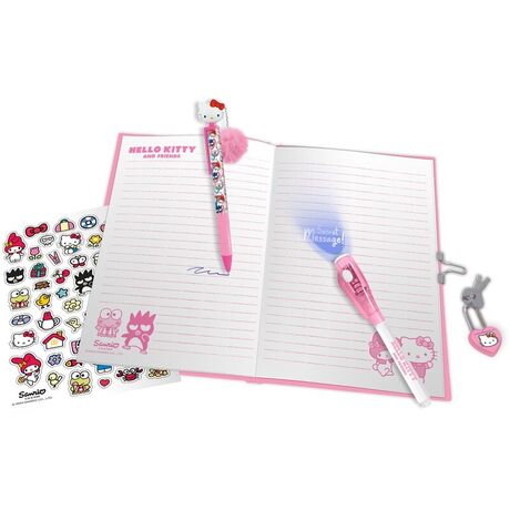 KIDS LICENSING Hello Kitty Diary + magic pen + topper pen