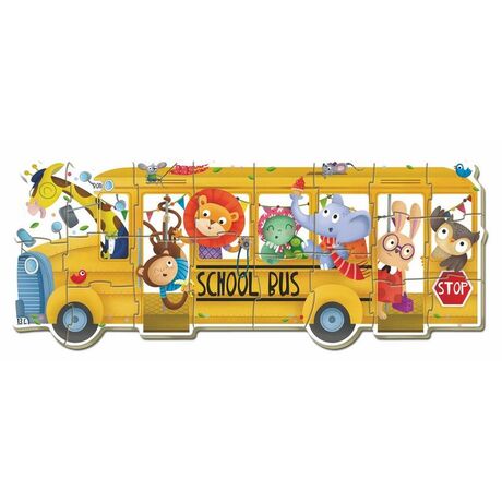 EDUCA Puzzle - Shool Bus 2-5pcs