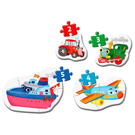Clementoni Puzzle - Means of Transport My First 3-6-9-12pcs