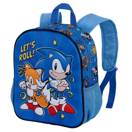 Sonic The Hedgehog Lets Roll 3D backpack 31cm 8445118044676