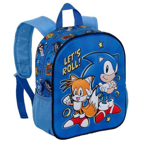 Sonic The Hedgehog Lets Roll 3D backpack 31cm 8445118044676
