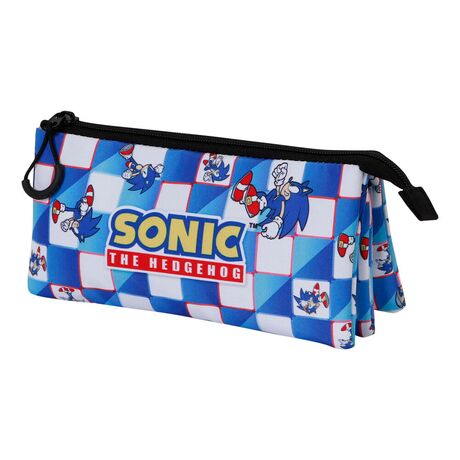 Sonic The Hedgehog Blue Lay triple pencil case 8445118047431