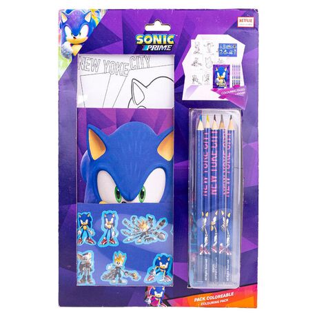 Sonic Prime Colouring stationery set 8445484293951