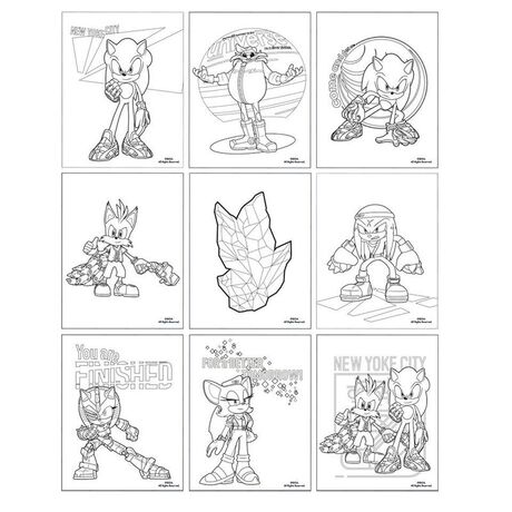 Sonic Prime Colouring stationery set 8445484293951