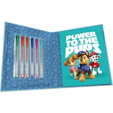 KIDS LICENSING Paw Patrol Activity notebook + 6 gel pens