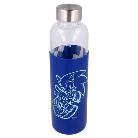 STOR Sonic The Hedgehog silicone cover glass bottle 585ml
