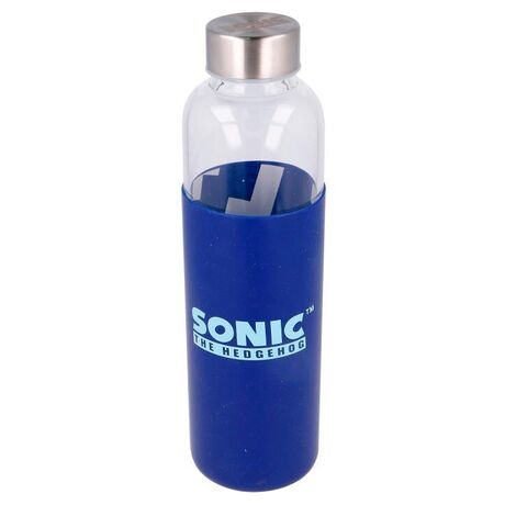 STOR Sonic The Hedgehog silicone cover glass bottle 585ml