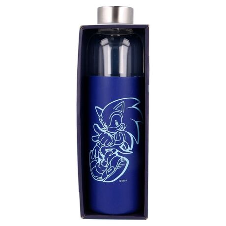 STOR Sonic The Hedgehog silicone cover glass bottle 585ml