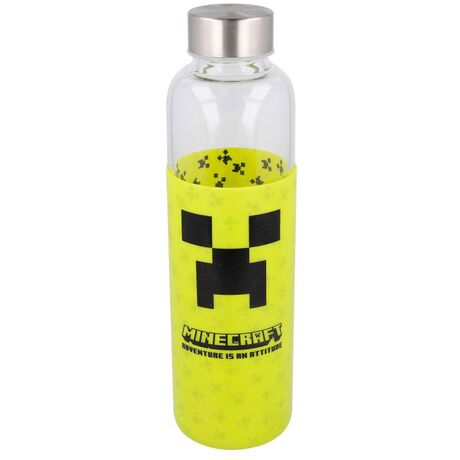 STOR Minecraft silicone cover glass bottle 585ml