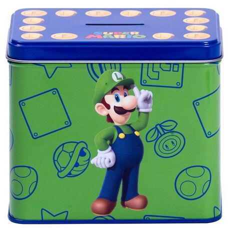Nintendo Super Mario Bros Luigi Mug + Money box set 8029085817251