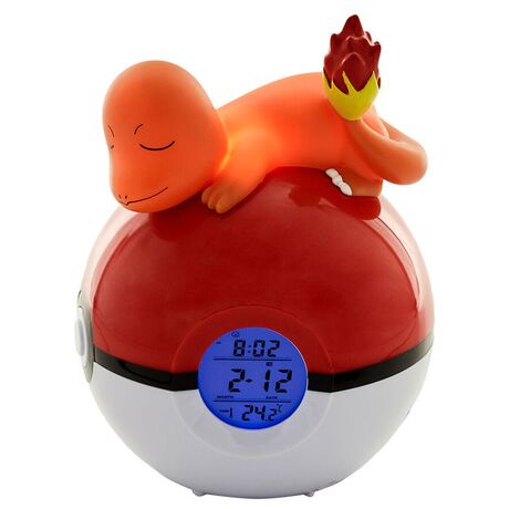 Pokemon Charmander Sleeping with Poke Ball Table Watch