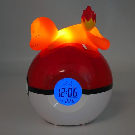 Pokemon Charmander Sleeping with Poke Ball Table Watch