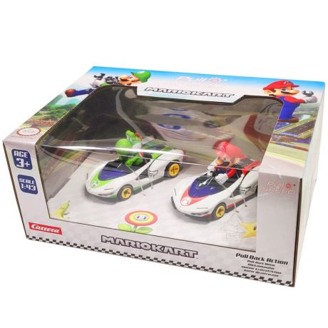 Mario Kart Mario + Yoshi Pull Speed set 2 cars 9003150130277