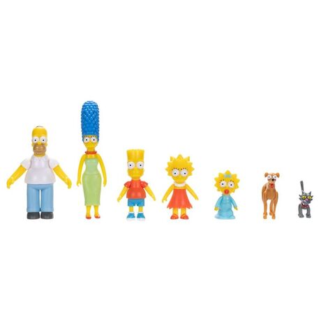 JAKKS PACIFIC The Simpsons Family pack 7 figures 6cm