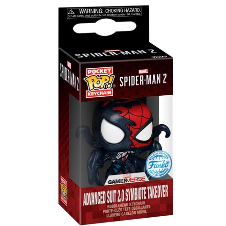Funko Keychain! Marvel Spider-Man 2: Advanced Suit 2.0 Symbiote Takeover