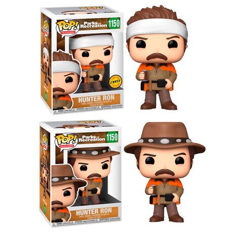 FUNKO POP figure Parks and Rec Hunter Ron 5 + 1 Chase