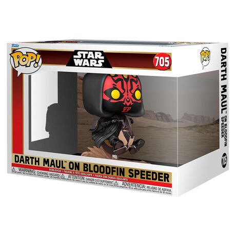 POP figure Rides Deluxe Star Wars Darth Maul On Bloodfin Speeder 889698760140