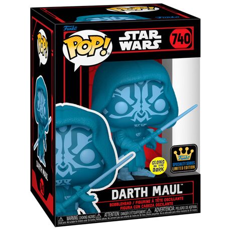 FUNKO POP Star Wars Darkside Darth Maul Holo GLOW 740 82771