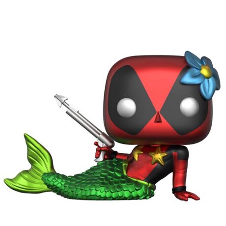 Set figure POP & Tee Marvel Deadpool Mermaid Exclusive (Large)
