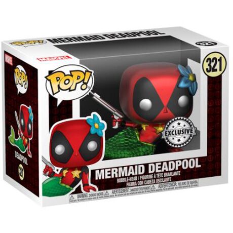 Funko Pop! Set figure POP & Tee Marvel Deadpool Mermaid Exclusive (Medium)