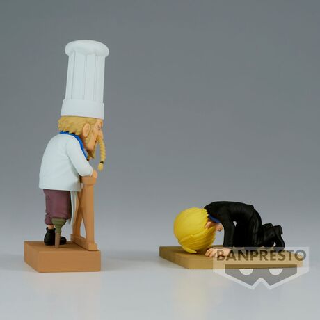 One Piece WCF Log Series Sanji & Zeff 2 world collectable figure 8cm