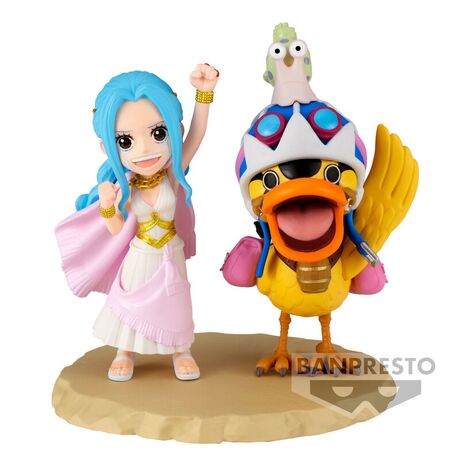 One Piece world collectable Log Series Nefeltari Vivi & Karoo figure 7cm 4983164895599
