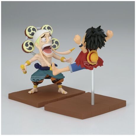 One Piece Monkey D Luffy & Enel World Collectable figure 7cm 4983164898385