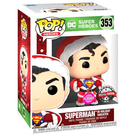 Funko Set figure POP & Tee Back DC Comics Superman Exclusive Flocked (S)