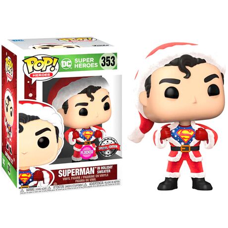 Funko Set figure POP & Tee Back DC Comics Superman Exclusive Flocked (S)
